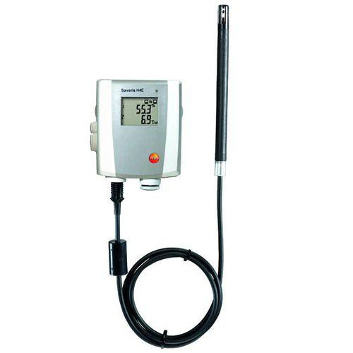 Ethernet temperature transmitter / with digital display / humidity