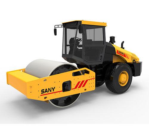 single-cylinder road roller / articulated