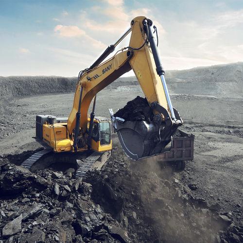 medium excavator / for construction / mining / all-terrain