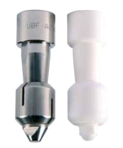 cleaning nozzle / straight jet / for liquids / PTFE