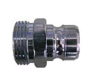 threaded quick coupling / straight / stainless steel / for hoses