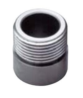 stainless steel nipple / welded / threaded