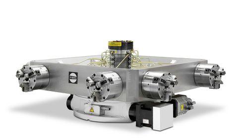 motorized rotary indexing table / with face gear