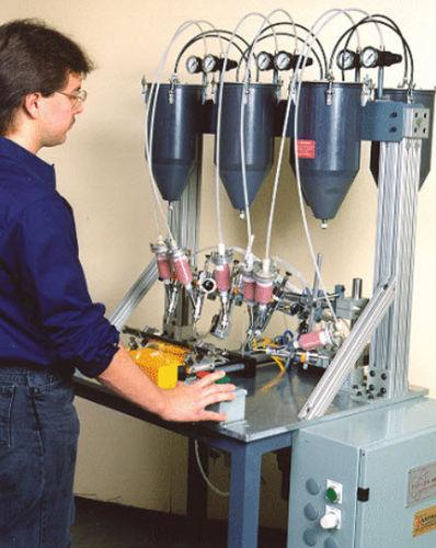 brazing paste robotic cell / dosing / assembly line / automatic