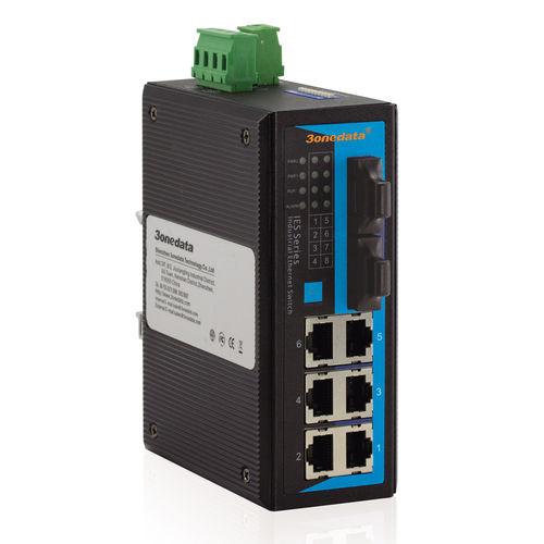8 ports network switch / unmanaged / industrial / fiber optic