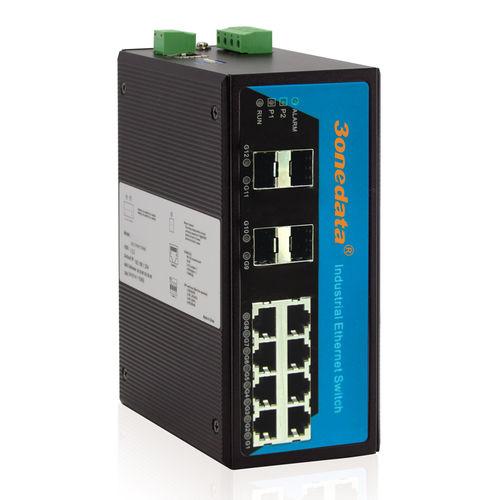 managed ethernet switch / industrial / gigabit Ethernet / DIN rail