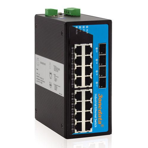 managed ethernet switch / industrial / gigabit Ethernet / 20 ports