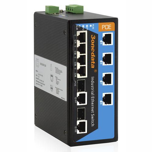 PoE ethernet switch / managed / industrial / 10 ports