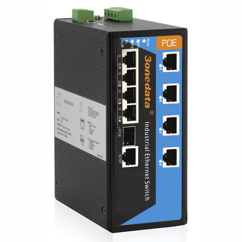 PoE ethernet switch / managed / industrial / 9 ports