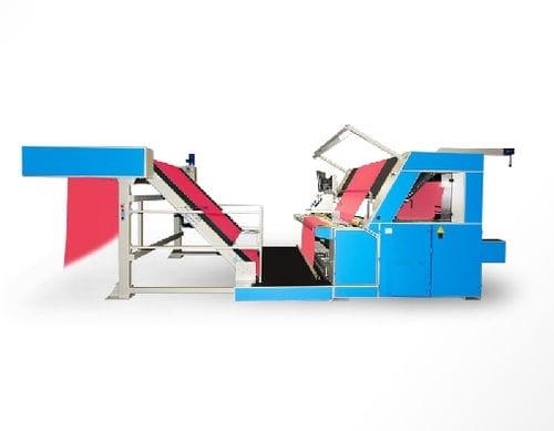 tensionless fabric inspection machine / with roll or plaiter