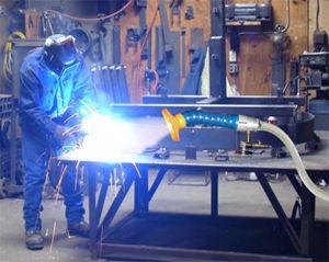 welding dust and fume extractor / solder / with extraction arm