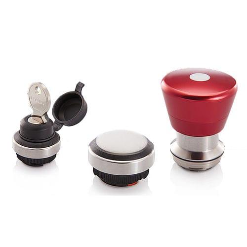 key lock push-button switch / mushroom / emergency stop / single-pole
