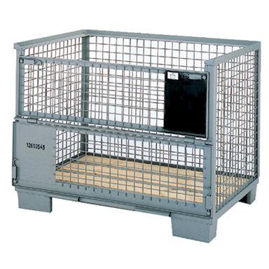 storage pallet box / transport / wire mesh / lattice
