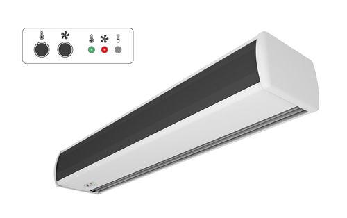 horizontal air curtain / with electric heating / low-pressure