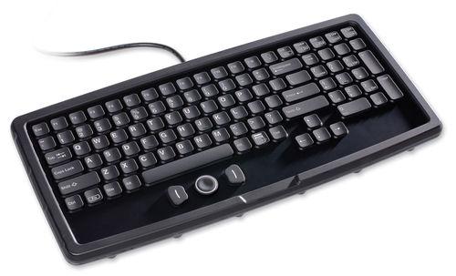 desktop keyboard / with pointing device / waterproof / backlit