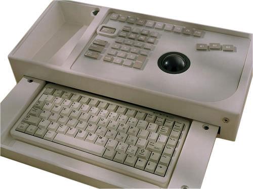 desktop keyboard / with trackball / industrial