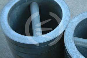 discharge silencer / for air ducts / tubular