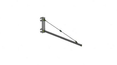 wall-mounted jib crane / overbraced / rotating
