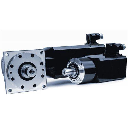 synchronous electric servo-gearmotor / hollow-shaft / orthogonal / planetary