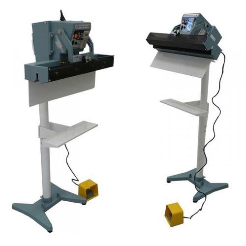 semi-automatic heat sealer / pedal-operated / vertical / for bag closing