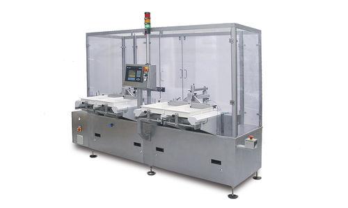 intermittent-motion packaging machine / for pharmaceutical products / intermittent-motion / for the pharmaceutical industry