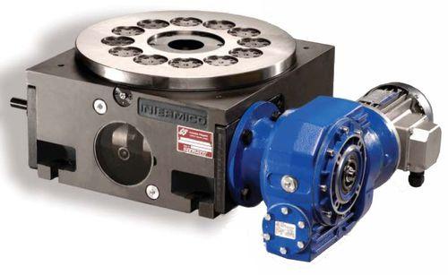 mechanically-operated rotary indexing table / cylindrical cam / worm gear / for heavy loads