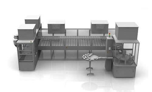 multi-container filler / automated / rotary / liquid