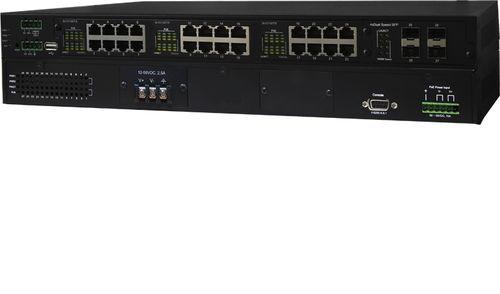 PoE network switch / managed / industrial / 24 ports