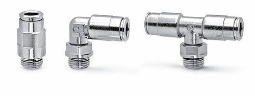 nickel-plated brass quick coupling / dual seal