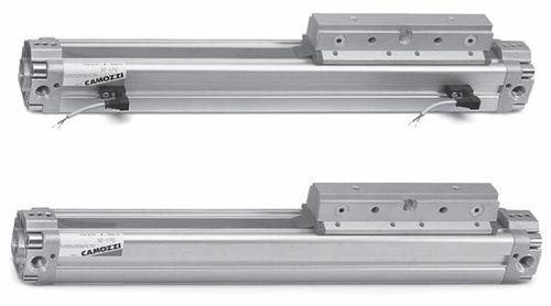 pneumatic cylinder / rodless / double-acting