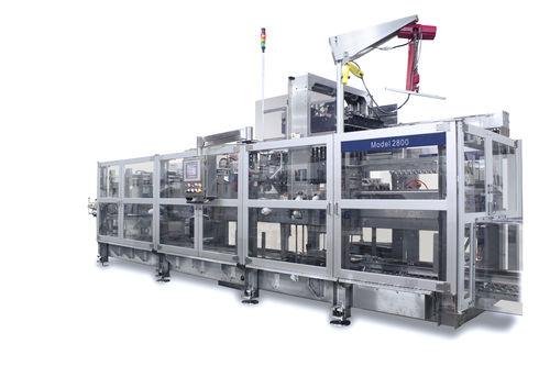 gantry case packer / vertical / servo-driven / high-speed