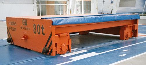 transfer cart / multipurpose / metal / rail-mounted