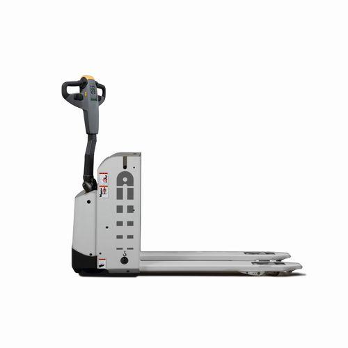 electric pallet truck / indoor / narrow / for warehouses