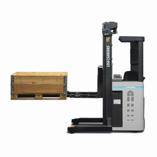 electric stacker truck / ride-on / double-pallet / transport