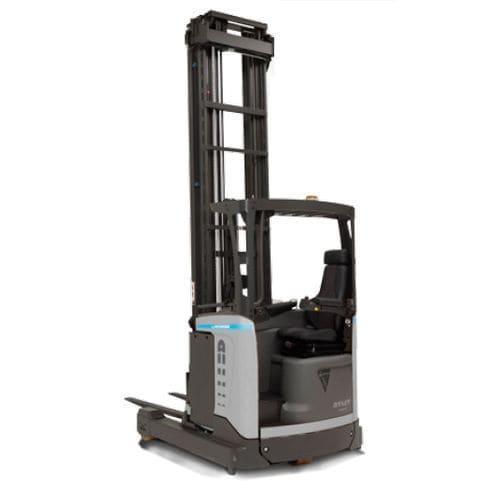 electric reach truck / ride-on / for heavy loads / handling