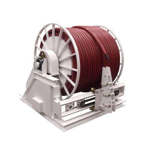 medium-voltage cable reel / motorized / fixed / corrosion-resistant