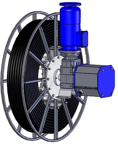 multi-turn reel / cable / motorized / open