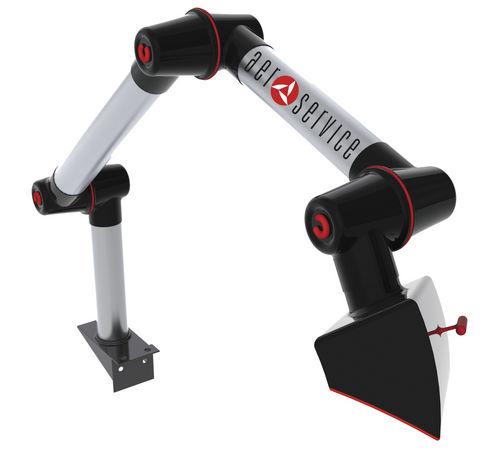wall-mounted extraction arm / articulated / flexible / for smoke
