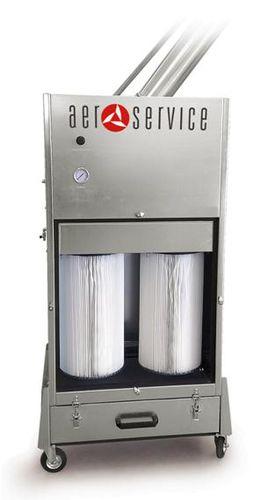 cartridge dust collector / reverse air cleaning / self-cleaning / mobile