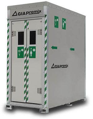 decontamination booth / for hazardous areas