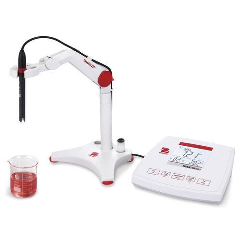 bench-top pH meter / precision / with LCD display