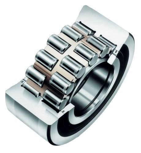 cylindrical roller bearing / double-row / steel / with snap ring