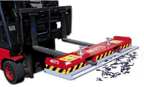 forklift truck sweeper / hydraulic / magnetic