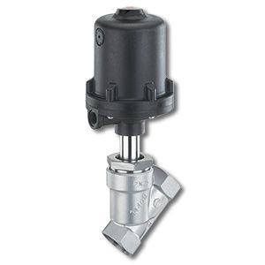 globe valve / pneumatic / regulating / angle seat