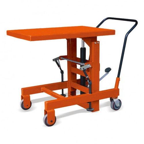 scissor lift table / bellows / hydraulic / foot-operated