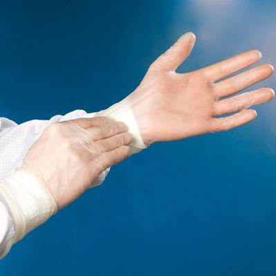 laboratory glove / chemical protection / vinyl / disposable