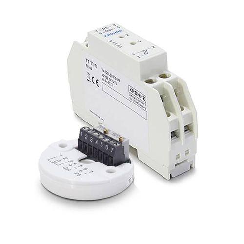 DIN rail mount temperature transmitter / Pt100 / analog / potentiometer