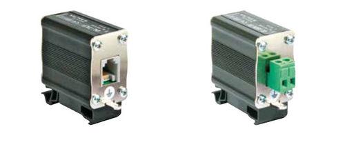 screw-in surge arrester / DIN rail / for telecommunication networks / for ISDN