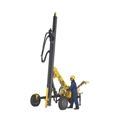 wheel-mounted drilling rig / pneumatic / down-the-hole / multi-function