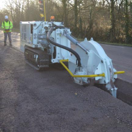 rockwheel trencher / tracked / walk-behind